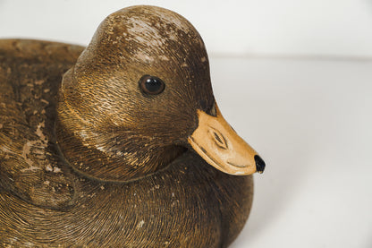 Vintage Brown Bufflehead Duck Decoy Composite Craft-Tex 1983 Signed Joe Revello