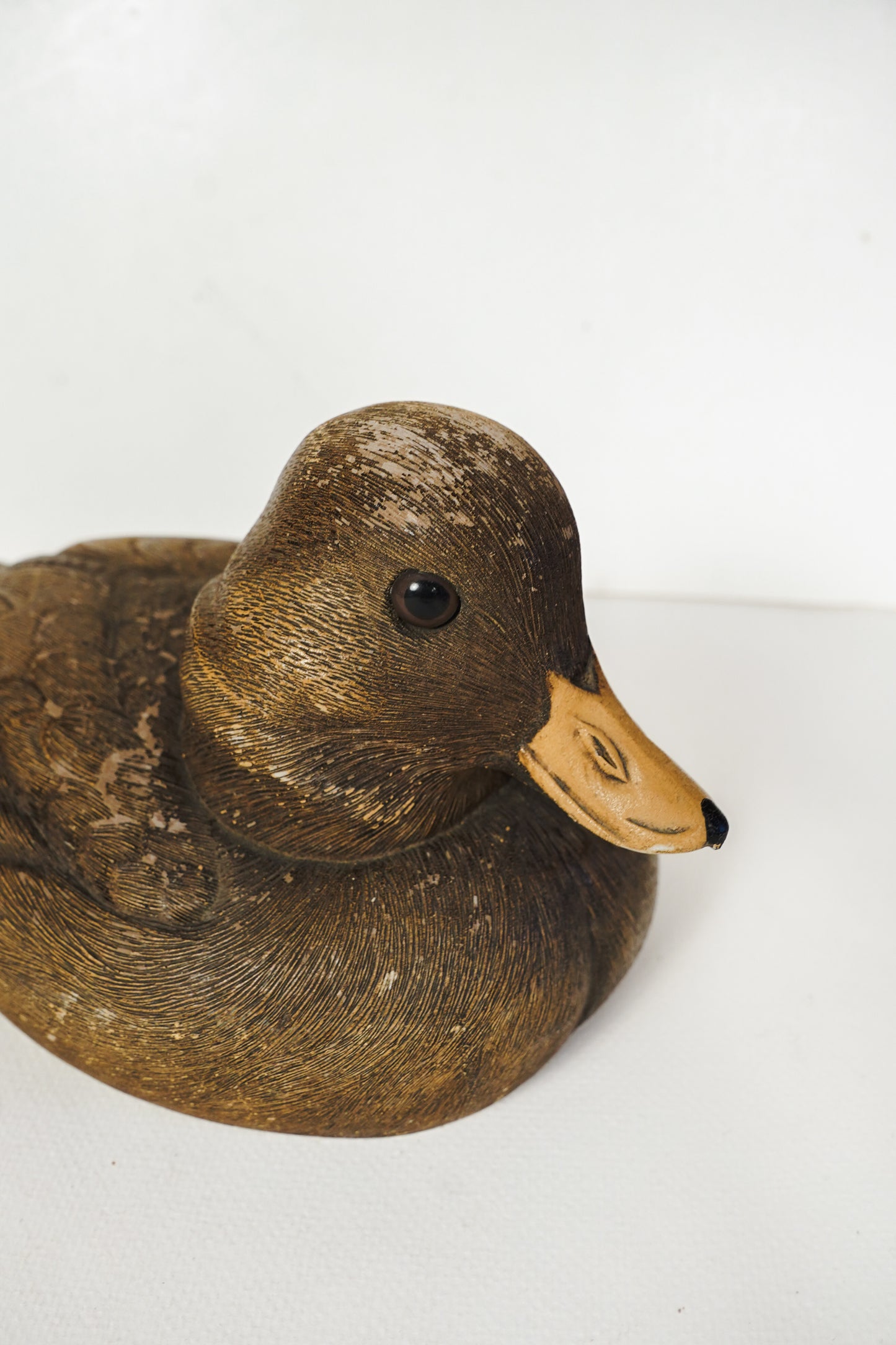 Vintage Brown Bufflehead Duck Decoy Composite Craft-Tex 1983 Signed Joe Revello
