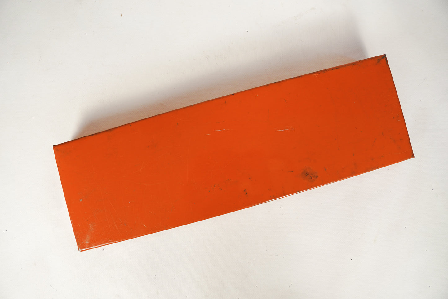 Vintage Marbles Gun Cleaning Kit Orange Tin with Almost All Original Parts EUC