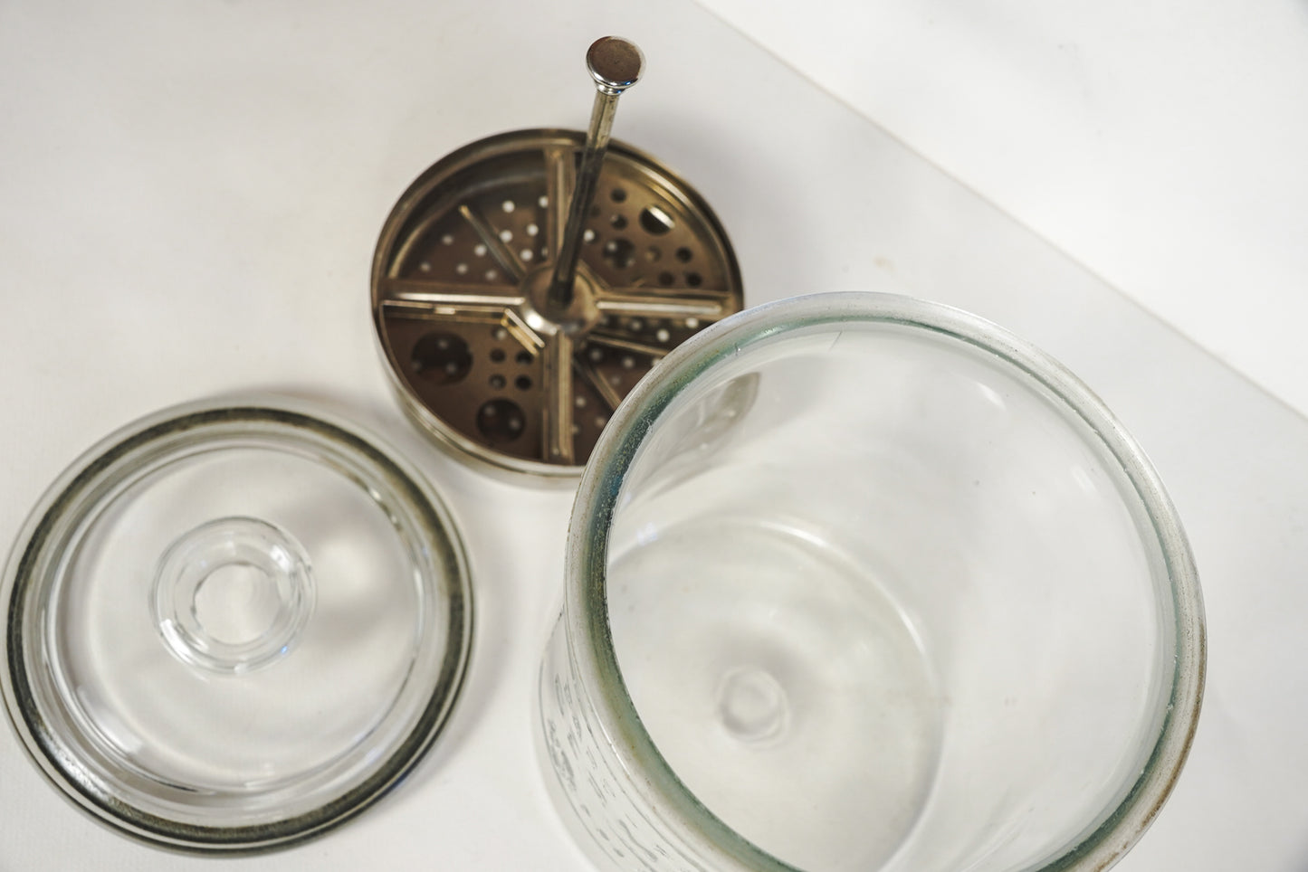 Vintage Bard-Parker Germicide Glass Jar Medical/Barber Sterilizer Jar with Lid