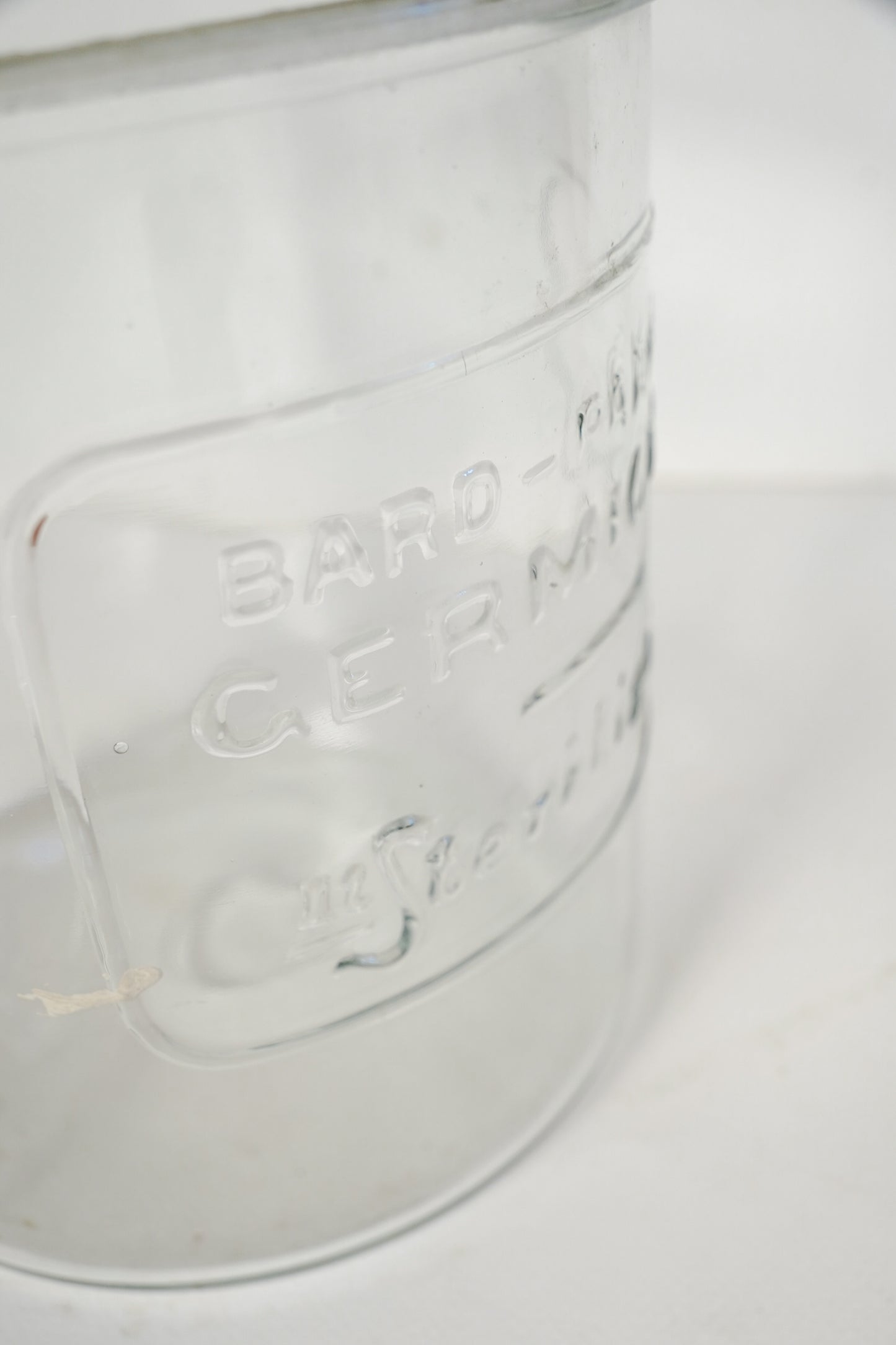 Vintage Bard-Parker Germicide Glass Jar Medical/Barber Sterilizer Jar with Lid