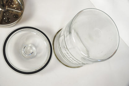 Vintage Bard-Parker Germicide Glass Jar Medical/Barber Sterilizer Jar with Lid