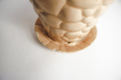 Vintage 1930s Brush McCoy Pottery Peach Pink Pebble Flower Pot 5.5in Planter