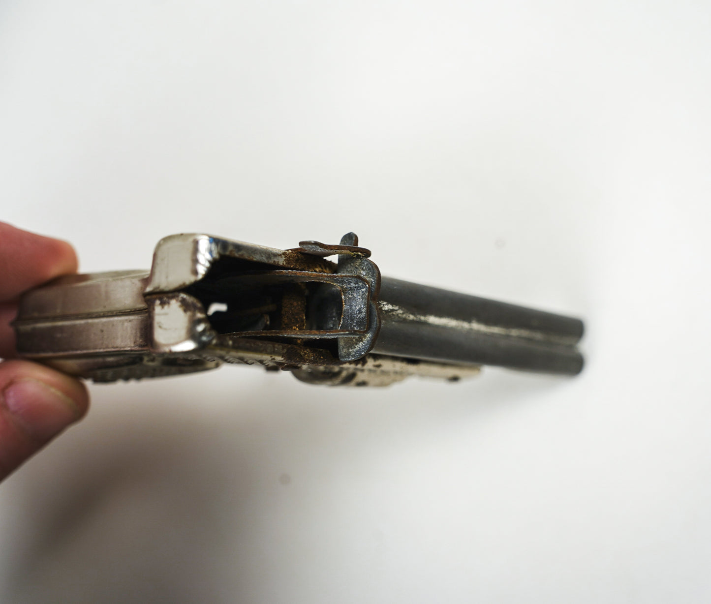 Japanese 1950's "Hawk" Double Barrel Cap Gun in Good Condition