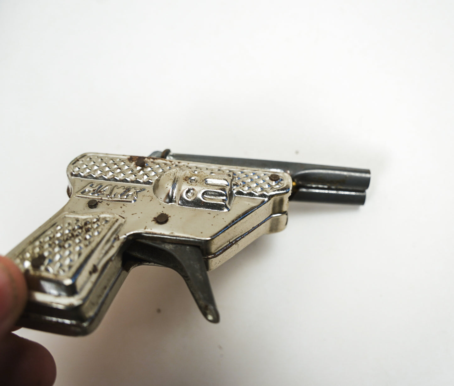 Japanese 1950's "Hawk" Double Barrel Cap Gun in Good Condition