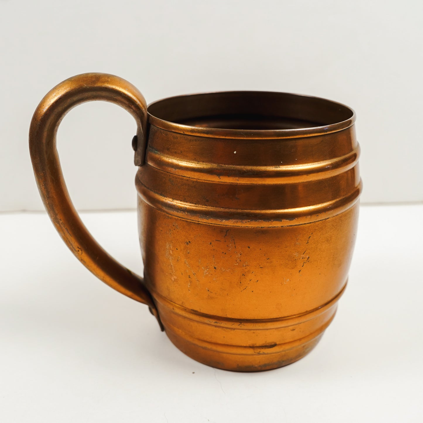 Matching Pair Cavalier By National Silver Copper Mugs Set of 2