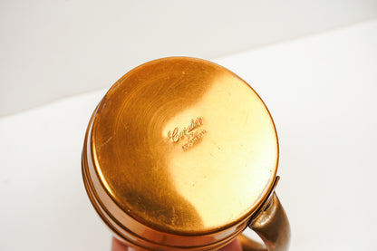 Matching Pair Cavalier By National Silver Copper Mugs Set of 2