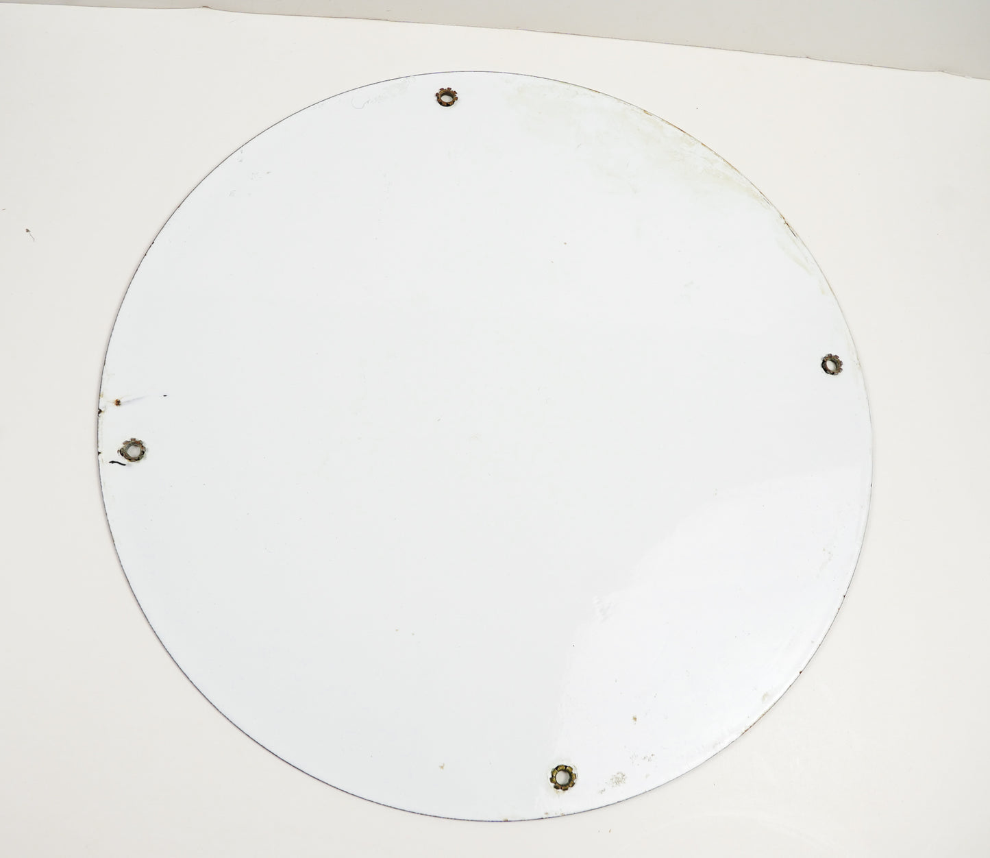 Mercedes Benz Porcelain Enamel Sign Round 11.75in