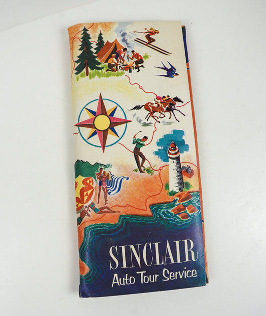 1950s Sinclair Oil Auto Tour Service Road Maps Info Guides