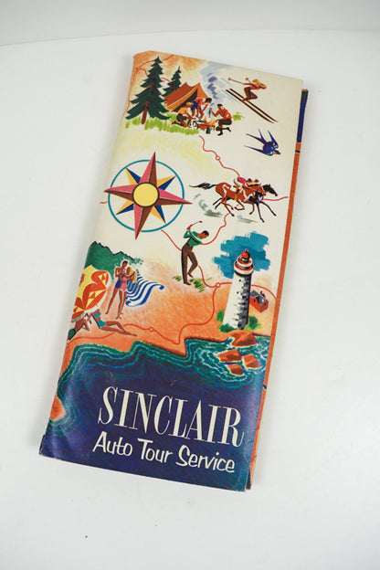 1950s Sinclair Oil Auto Tour Service Road Maps Info Guides