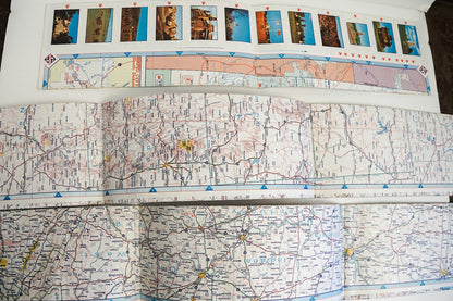 Vtg 50s Skelly Oil Co Hwy Maps Set of 3- N&S Dakota, E USA, Central/W US