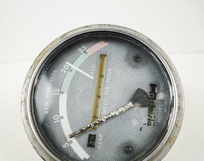Vintage John Deere Tractor Tactometer RPM Gauge Hour Meter Green
