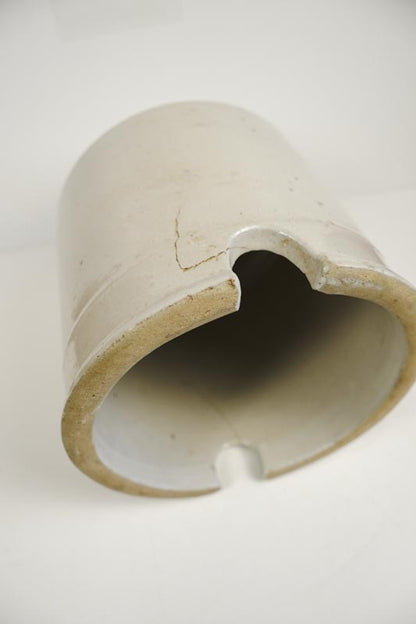 Red Wing Poultry Drinking Fount and Buttermilk Stoneware Feeder 10in