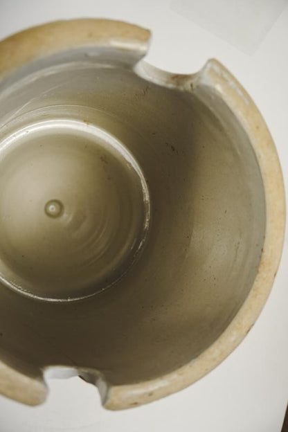Red Wing Poultry Drinking Fount and Buttermilk Stoneware Feeder 10in