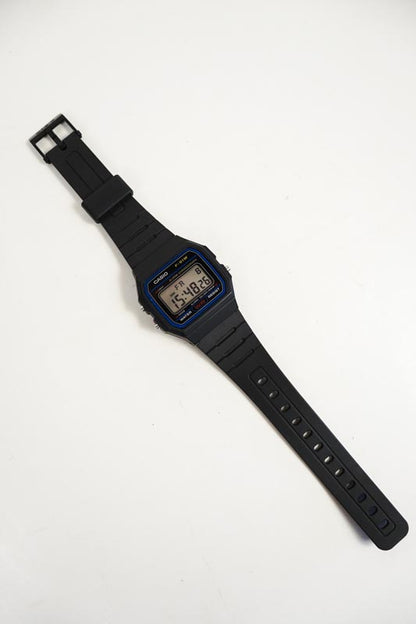 Casio F-91W Mens Watch Digital Chronograph Black Resin Date Alarm Backlight WR