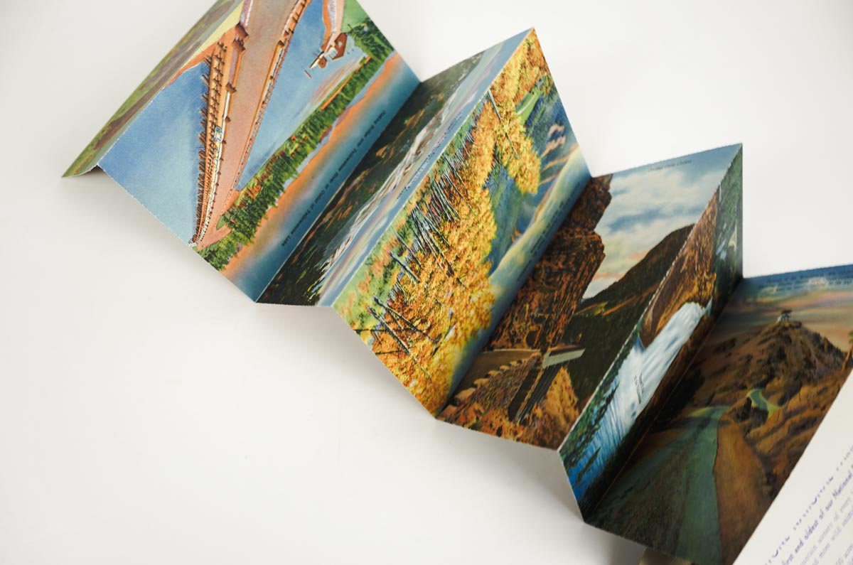 Yellowstone National Park Postcard Collection Souvenir Photos Folded Set