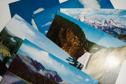 Yellowstone National Park Giant Post Cards Unused Set of 6 Different Cards