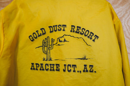 Yellow Gold Dust Resort Apache Jct. Arizona Lined Windbreaker Jacket L