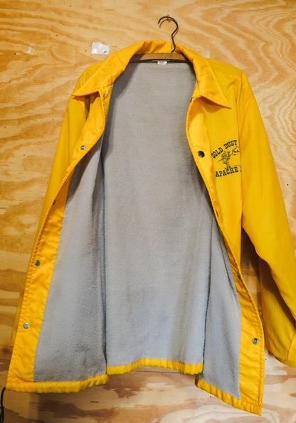 Yellow Gold Dust Resort Apache Jct. Arizona Lined Windbreaker Jacket L