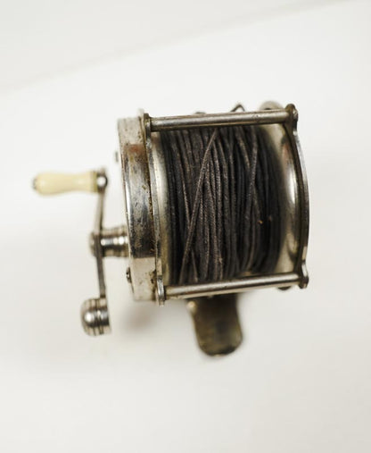 Antique Atlas Portage Raised Pillar Fly Fishing Reel 60 Silver Vintage USA Made