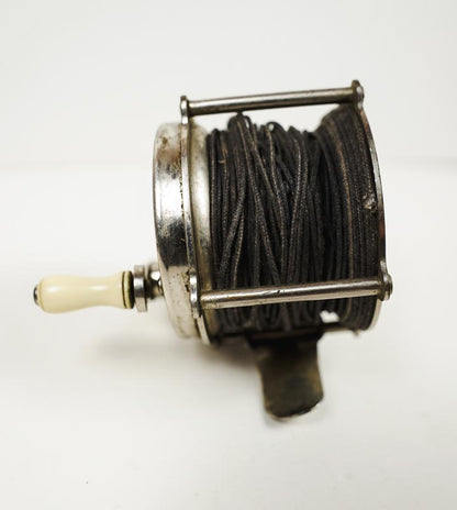Antique Atlas Portage Raised Pillar Fly Fishing Reel 60 Silver Vintage USA Made