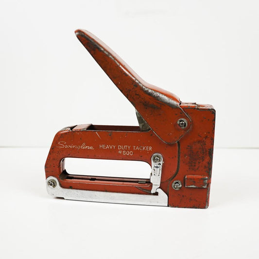 Vintage Red Swingline Heavy Duty Staple Gun Tacker #800