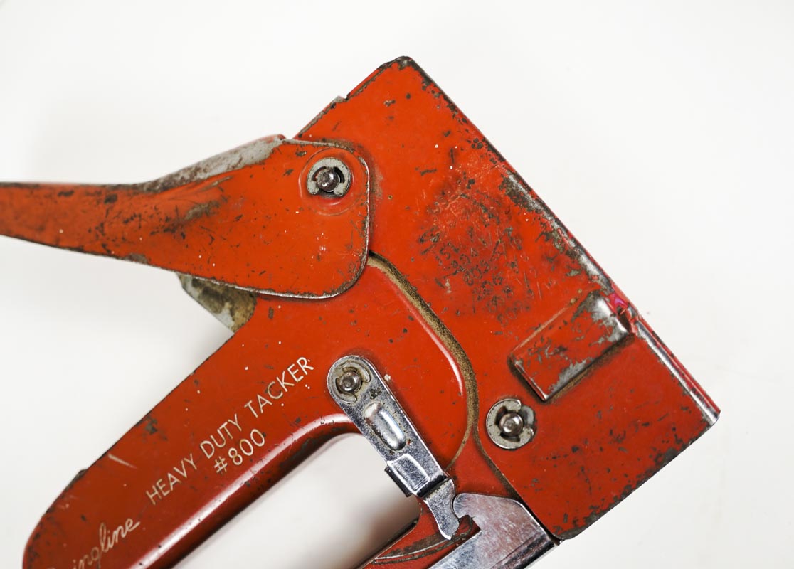 Vintage Red Swingline Heavy Duty Staple Gun Tacker #800