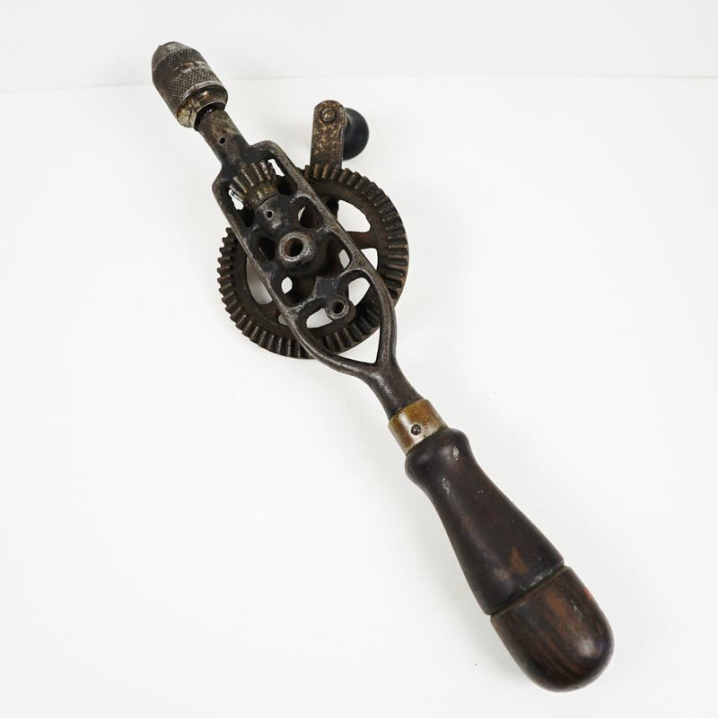 Antique Millers Falls Hand Cranked Gear Driver Manual Hand Drill Cast Iron Vtg