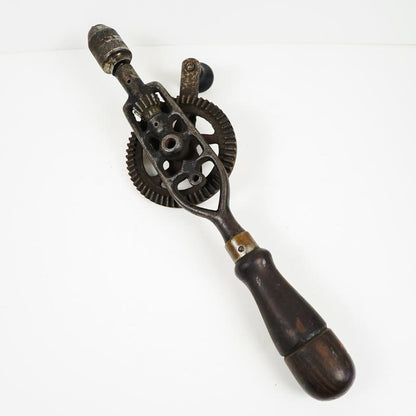 Antique Millers Falls Hand Cranked Gear Driver Manual Hand Drill Cast Iron Vtg