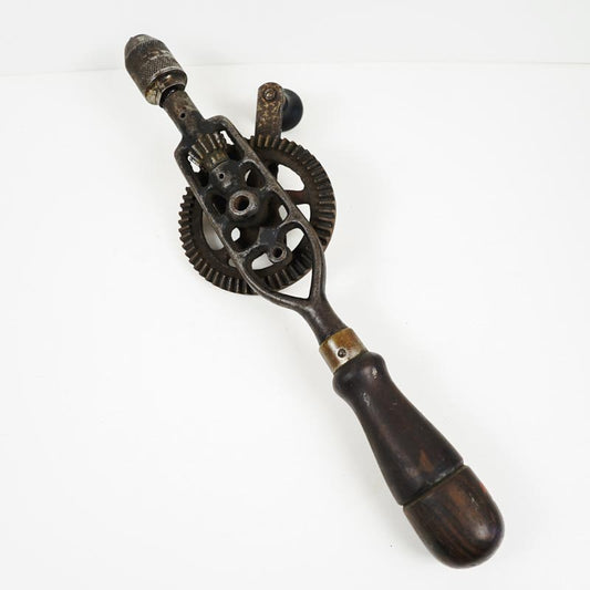 Antique Millers Falls Hand Cranked Gear Driver Manual Hand Drill Cast Iron Vtg