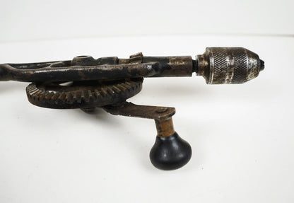 Antique Millers Falls Hand Cranked Gear Driver Manual Hand Drill Cast Iron Vtg