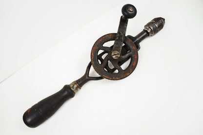 Antique Millers Falls Hand Cranked Gear Driver Manual Hand Drill Cast Iron Vtg