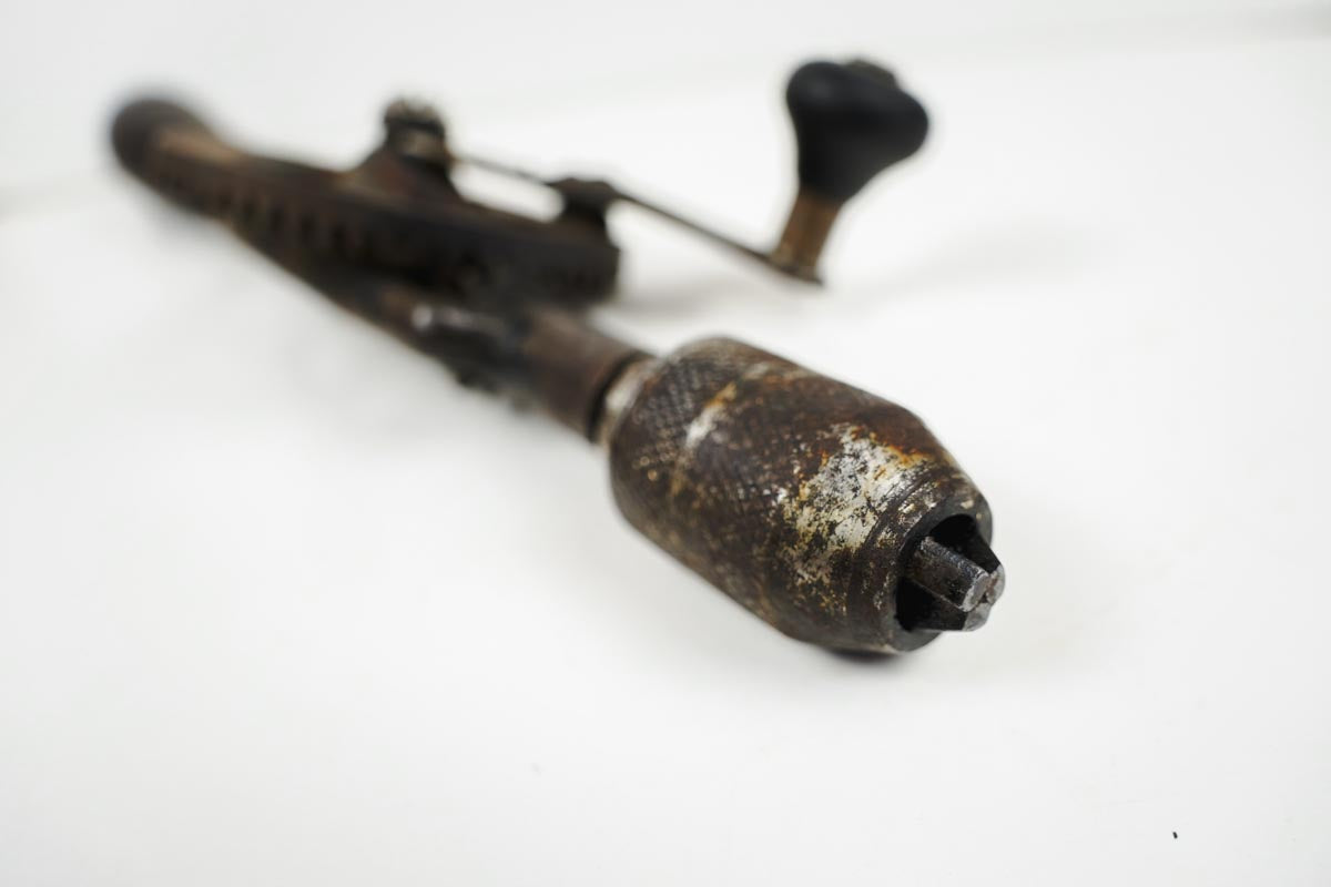 Antique Millers Falls Hand Cranked Gear Driver Manual Hand Drill Cast Iron Vtg