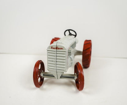 Ertl Fordson Metal Diecast Farm Tractor 1/16 Grey & Red