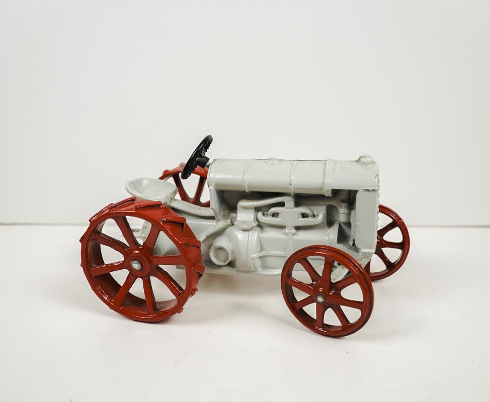 Ertl Fordson Metal Diecast Farm Tractor 1/16 Grey & Red