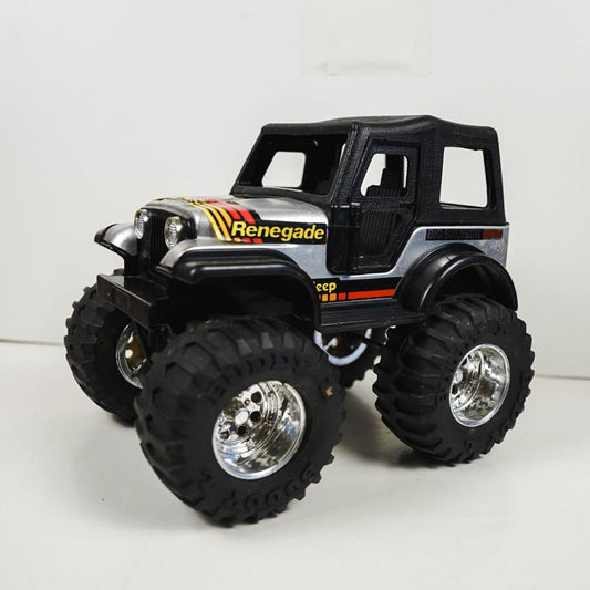 Buddy L Jeep Renegade Big Bruiser Monster Truck 1984 Pressed Steel Toy