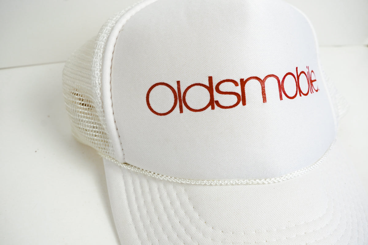 White Oldsmobile Trucker Hat Cap Otto Brand One Size