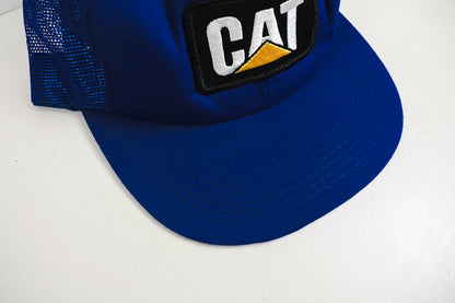 Caterpillar CAT Blue Truckers Hat Tonkin Brand Blue Mesh USA One Size