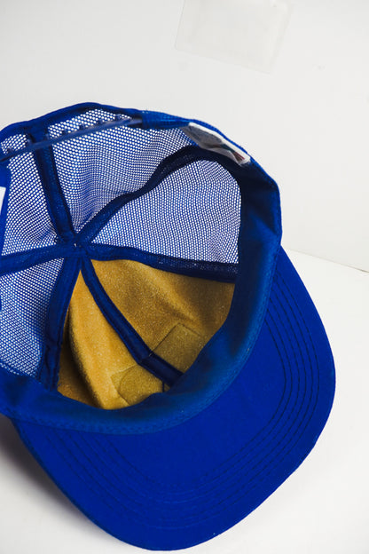 Caterpillar CAT Blue Truckers Hat Tonkin Brand Blue Mesh USA One Size
