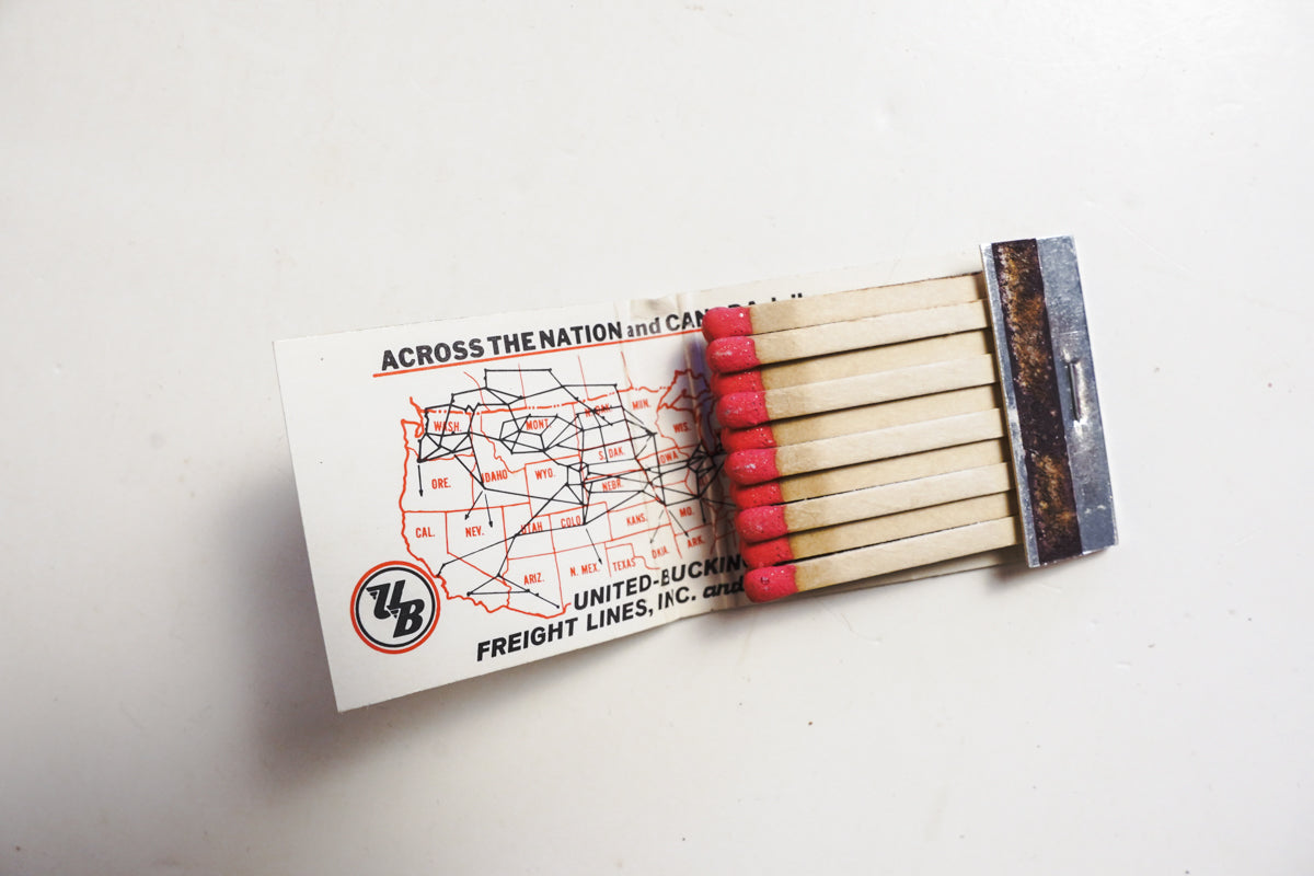 United-Buckingham Freight Lines Matchbook Norwalk Truck Lines DE Full
