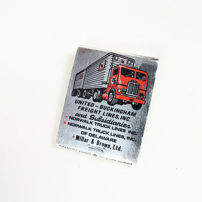 United-Buckingham Freight Lines Matchbook Norwalk Truck Lines DE Full