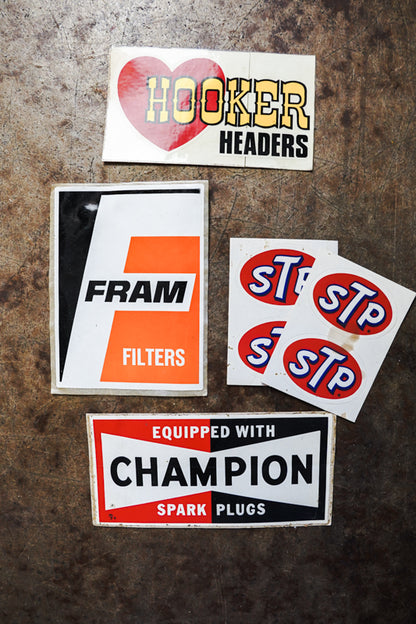 Assorted Automotive Parts Brand Stickers