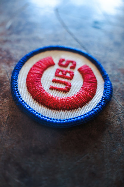 Classic Chicago Cubs Baseball Round Patch 1980s