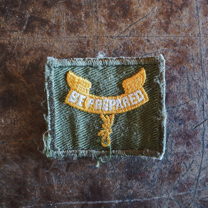 Second Class Rank Patch Green Cloth Back Boy Scout of America