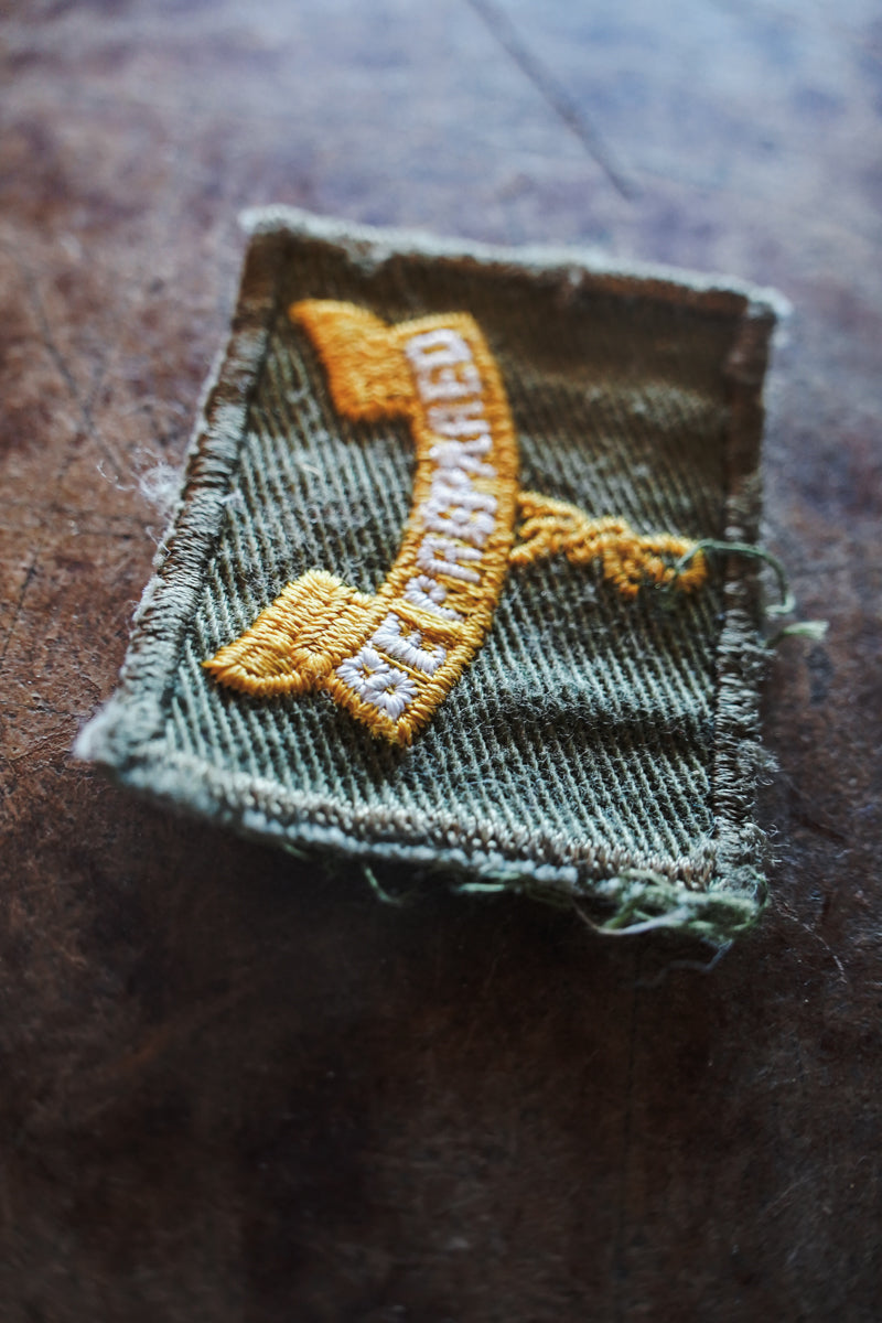 Second Class Rank Patch Green Cloth Back Boy Scout of America