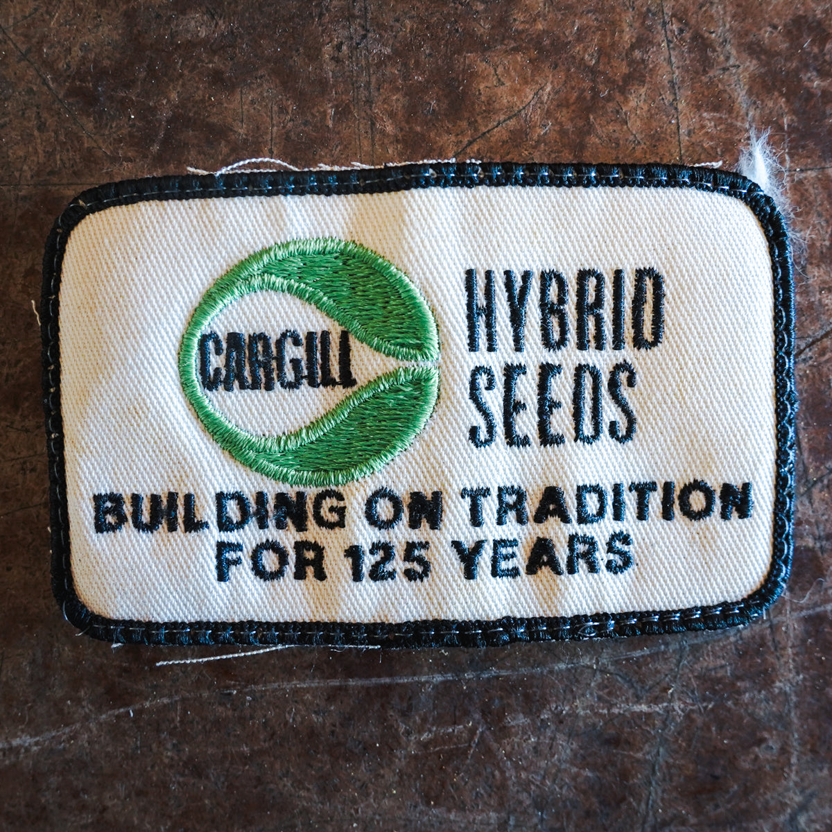 Vintage Cargill Hybrid Seeds Logo Embroidered Patch- Removed from Hat