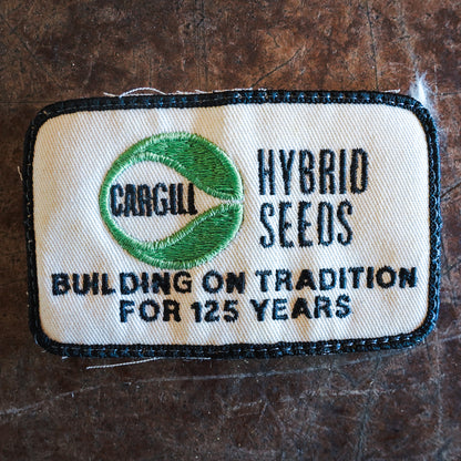 Vintage Cargill Hybrid Seeds Logo Embroidered Patch- Removed from Hat